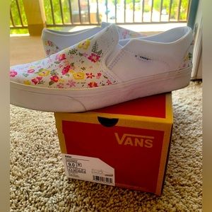 Slightly used Vans Slip ins